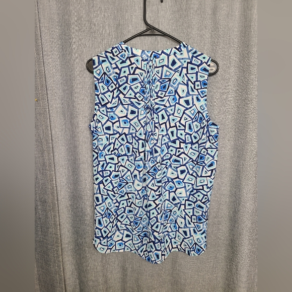 NDYJ women's top/blouse sleeveless blue sz M - Picture 4 of 5